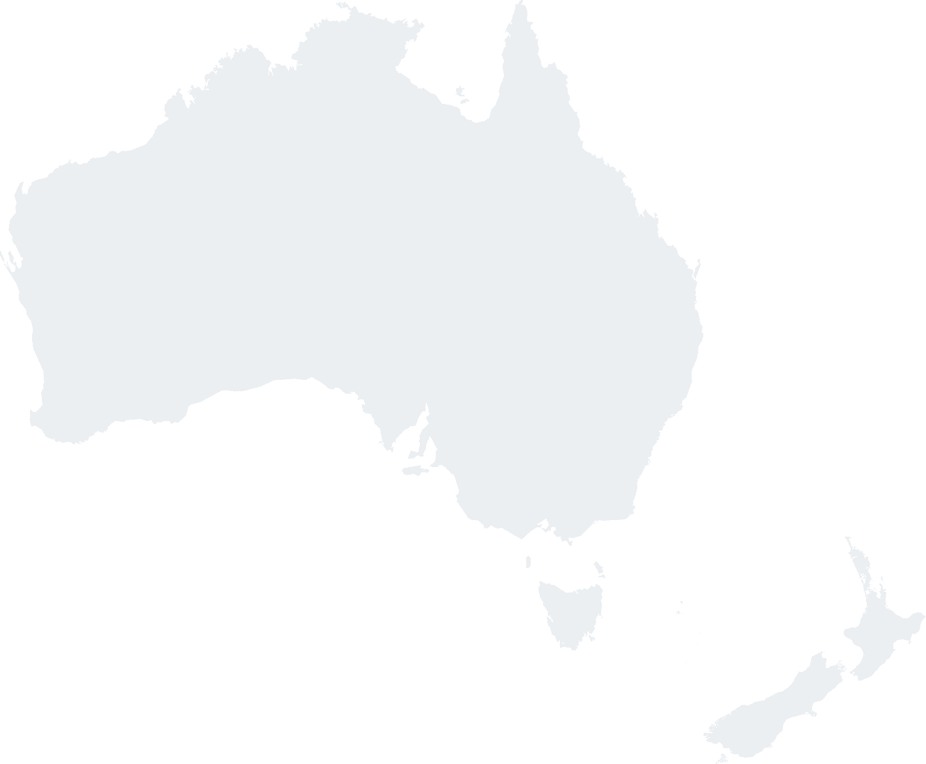 ARA澳大利亚和新西兰的地图